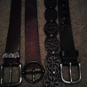 Four American Eagle Belts